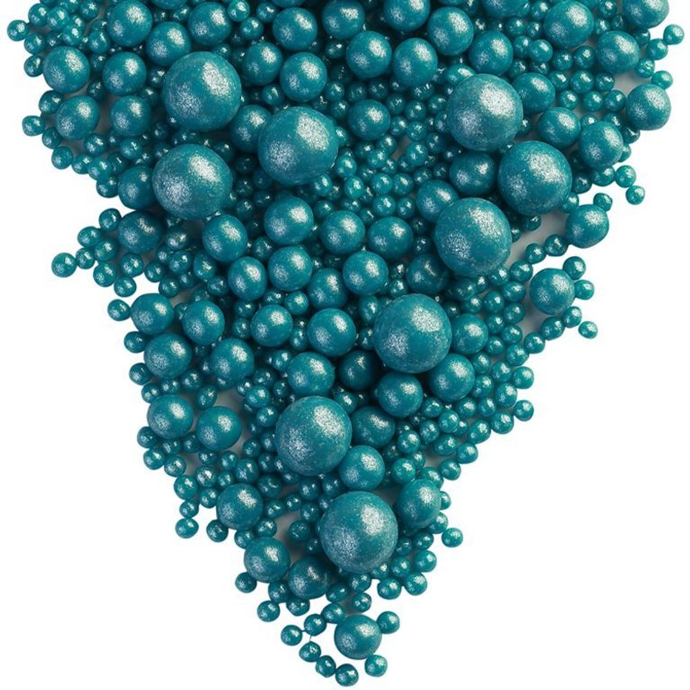 Драже зерновое в кондитерской глазури (148, Жемчуг темная бирюза) 1,5 кг