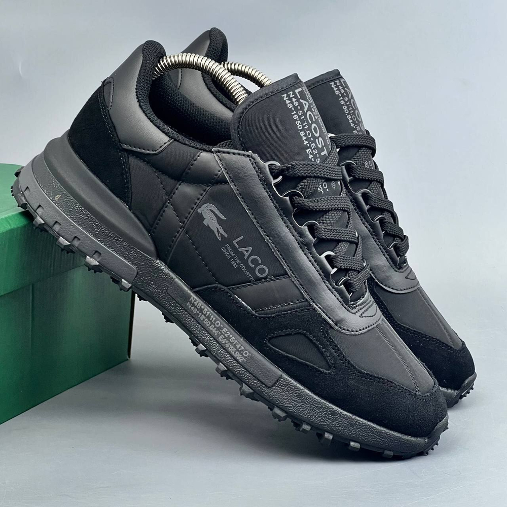 Кроссовки Lacoste GoreTex ТЕРМО #397 (черн.)