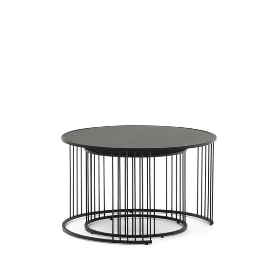 Набор из 2 столиков Hadar, черный