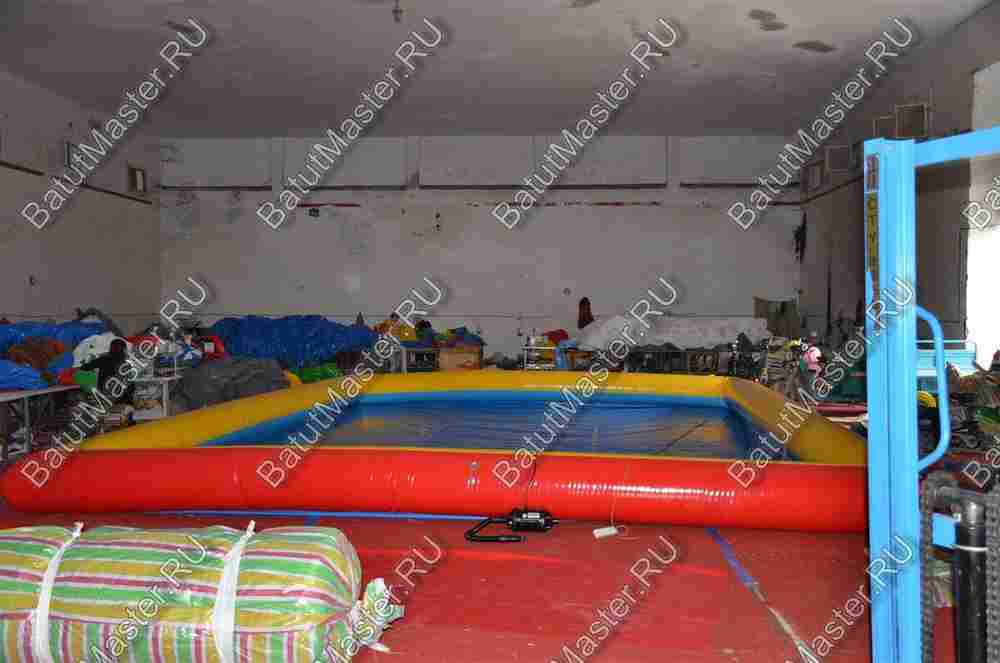 Квадратный надувной бассейн "Летнее настроение" 10*10*0.65 м