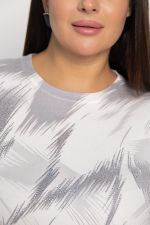 Лонгслив Акцент (серо-белый) Б14957-18М LT Collection