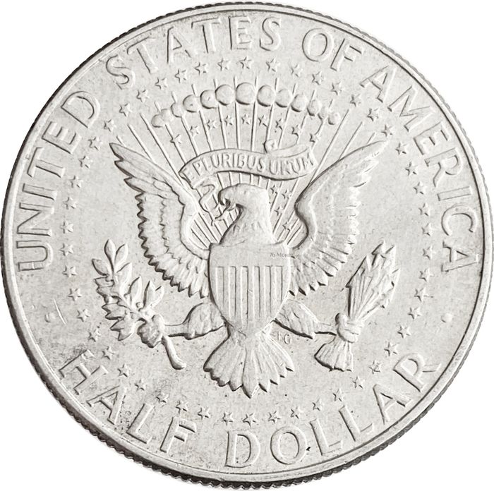 50 центов (1/2 доллара, half dollar) 1968 США D (Кеннеди)