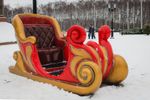 новогодние сани деда мороза