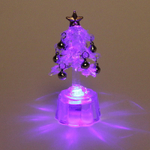 Сувенир с подсветкой «Морозная ёлочка» 7,5*2 см , серебро