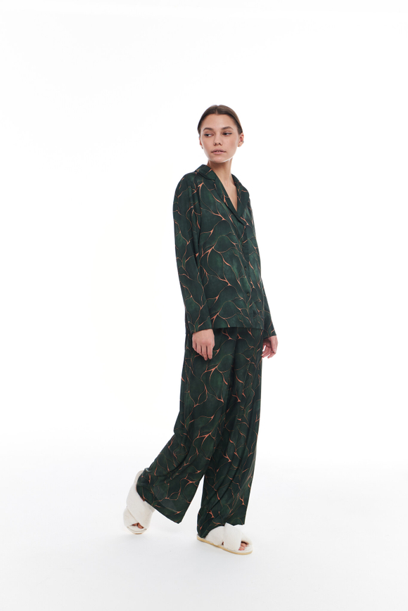 Шелковые брюки тропики