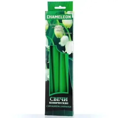 Свечи ароматизированные конические (Нежные ароматы белых цветов) (4шт.) ландыш