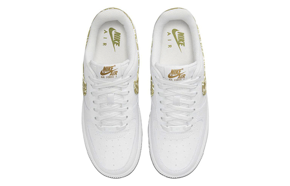 Кроссовки Nike Air Force 1 '07 Ess "Olive Paisley" (Женская размерная сетка)