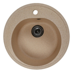 Мойкa ML-GMS102 СТАНДАРТ круглая, песочный (302), 500 мм (глуб. чаши 170)