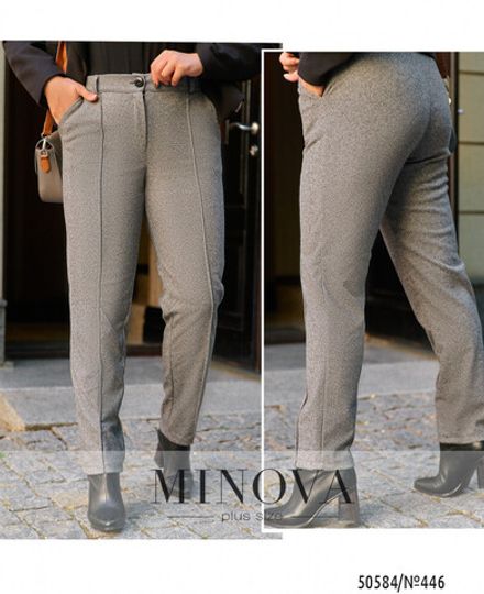 Брюки 446-серый Minova Фото 1
