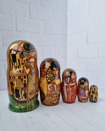 Матрёшка "Поцелуй" Климт 5м 18см