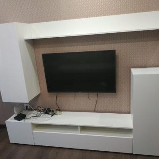 Гостиная ЛИЯ белый / белый глянец