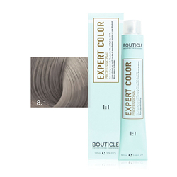 Профессиональный перманентный крем-краситель для волос Bouticle Expert Color Hair Color Cream цвет 8.1 светло-русый пепельный, 100 мл.