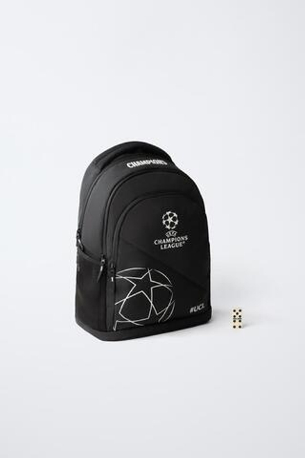 ZARA РЮКЗАК UEFA CHAMPIONS LEAGUE ® GLOW IN THE DARK, ЧЕРНЫЙ