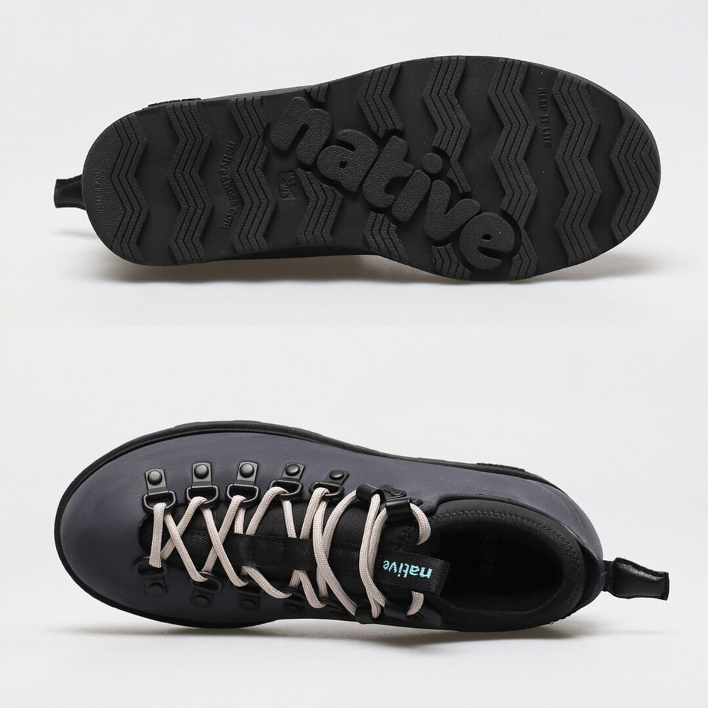 Ботинки Native Fitzsimmons Onyx Black / Jiffy Black р. 41,5-M8/W10. Товар уцененный