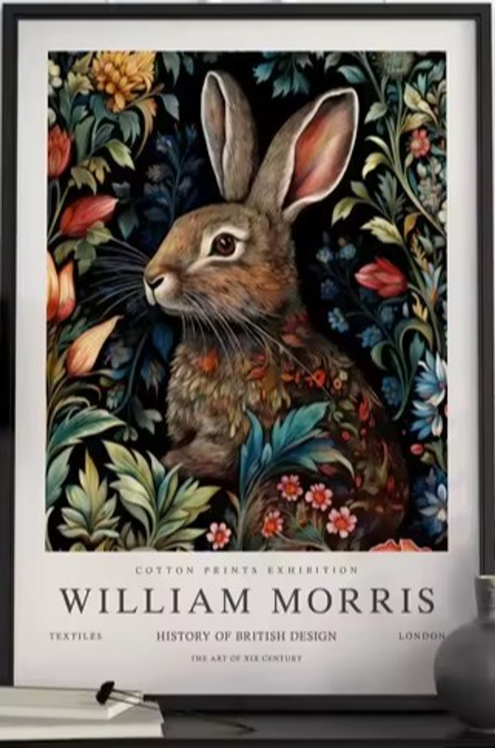 Постер "Заяц" William Morris (Уильям Моррис), 30x40 см