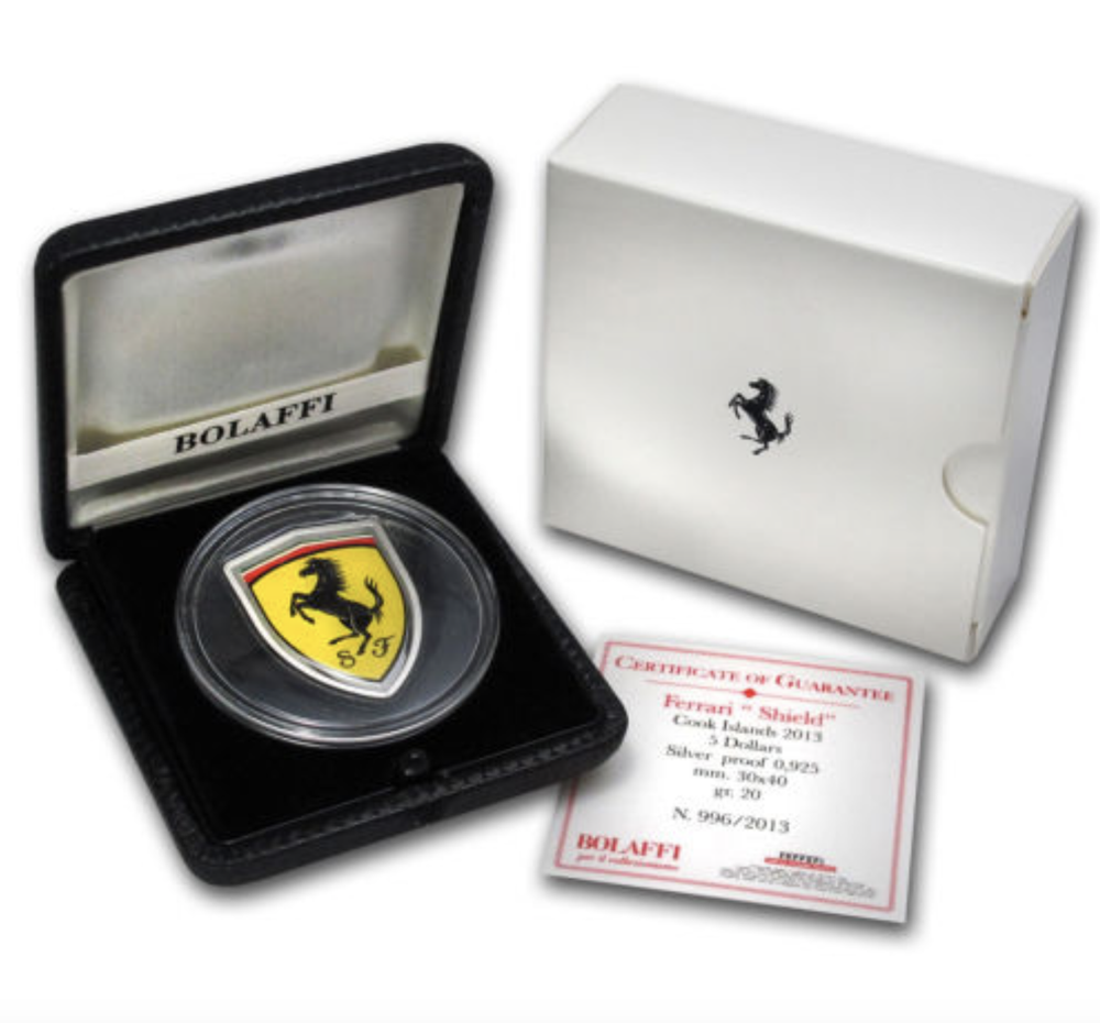 5 долларов. Ferrari 2013 (Феррари 2013). Острова Кука
