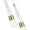 5043/24WL L-VISION ODL24 000 глянц.золото/прозрачный/металл/стекло Бра LED 24W 3000K 2536Лм LUMP