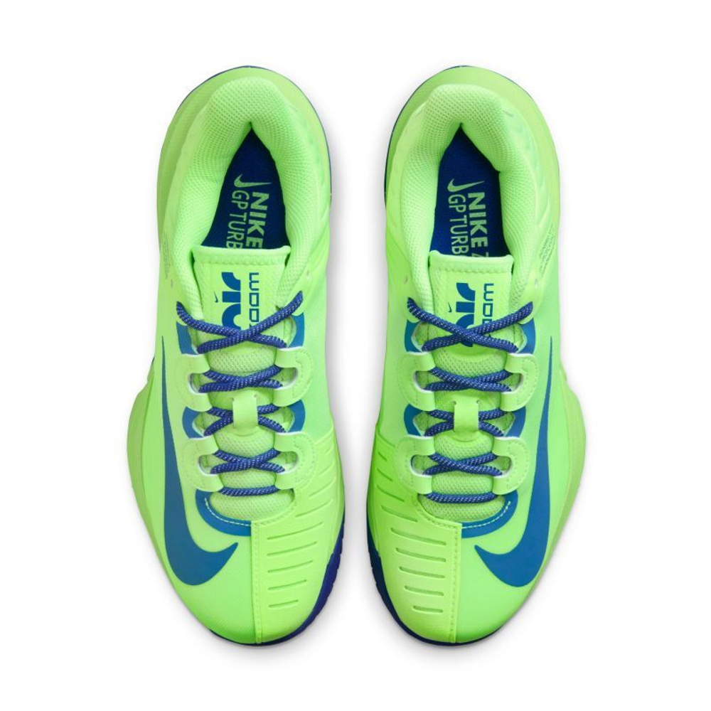 Женские Кроссовки теннисные Nike Court Air Zoom GP Turbo Osaka - lime blast/noise aqua/indigo force