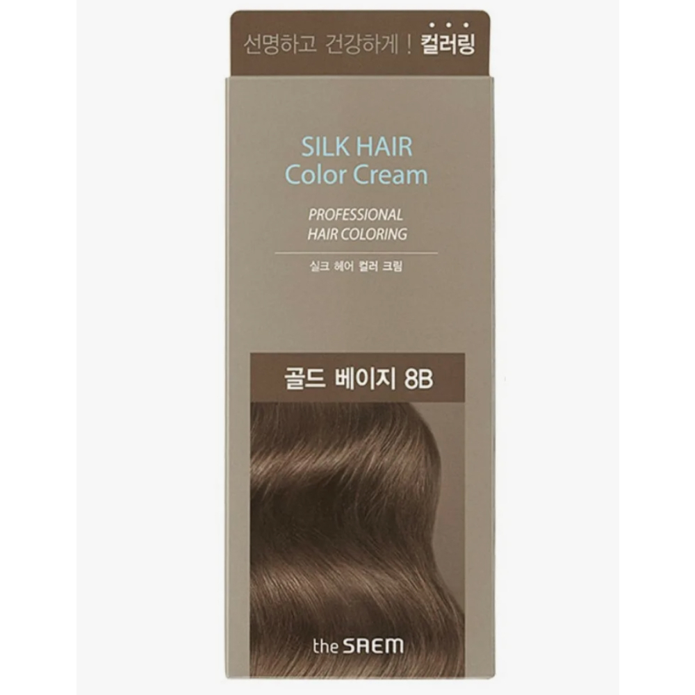 Краска для закрашивания седины The Saem Silk Hair Color Cream Gray Hair (NATURAL BROWN)