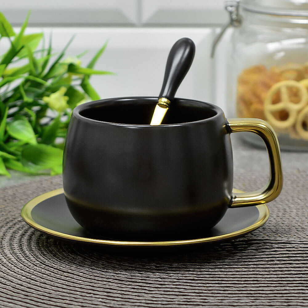 Чайная пара 320мл с ложкой, 6585