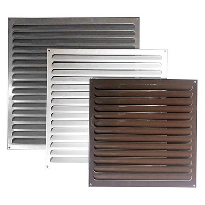 Решетка металлическая накладная РМ 400*400 оцинкованная