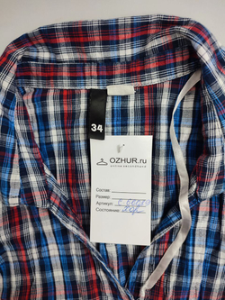 Рубашка в клетку 40 размер