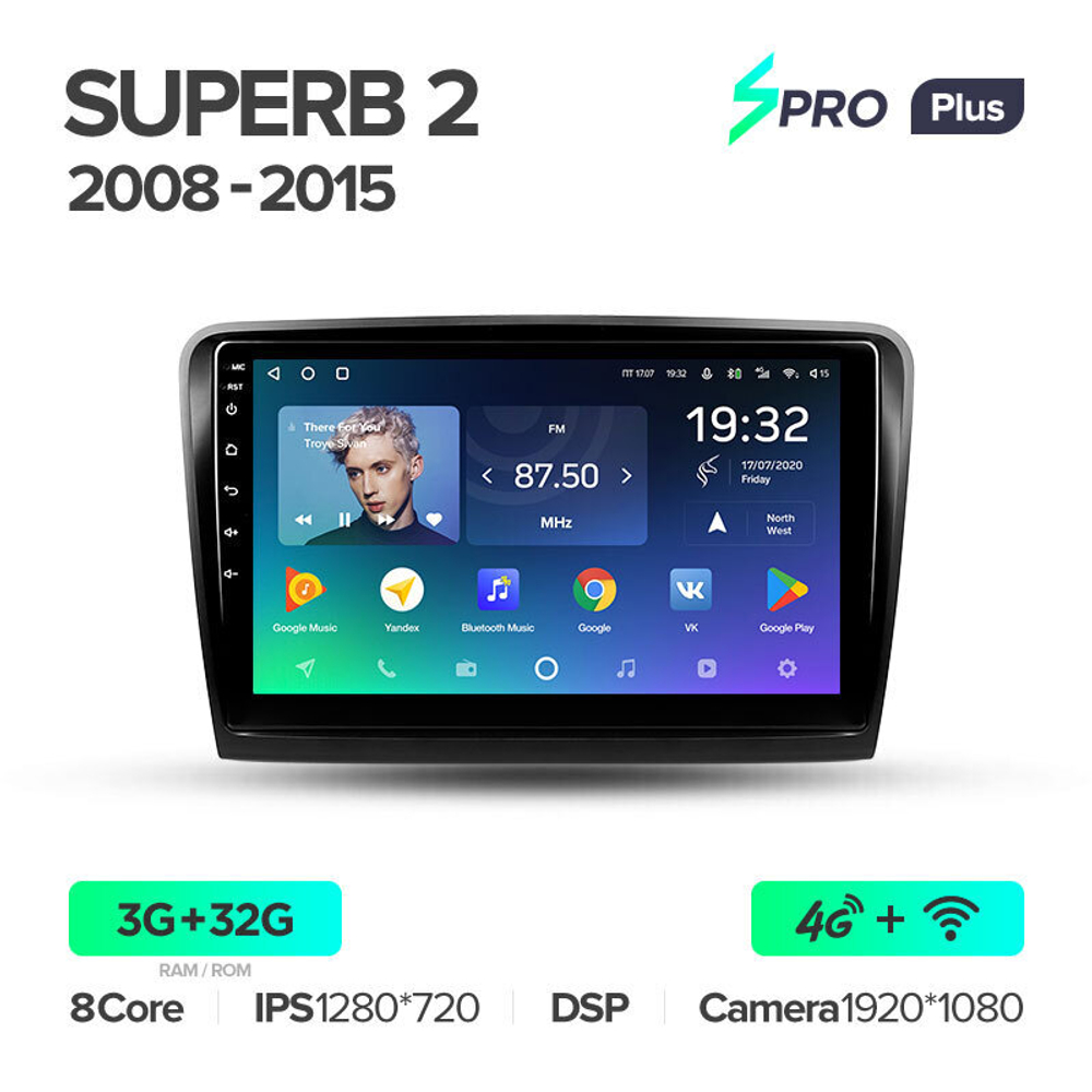 Teyes SPRO Plus 10.2" для Skoda Superb 2008-2015