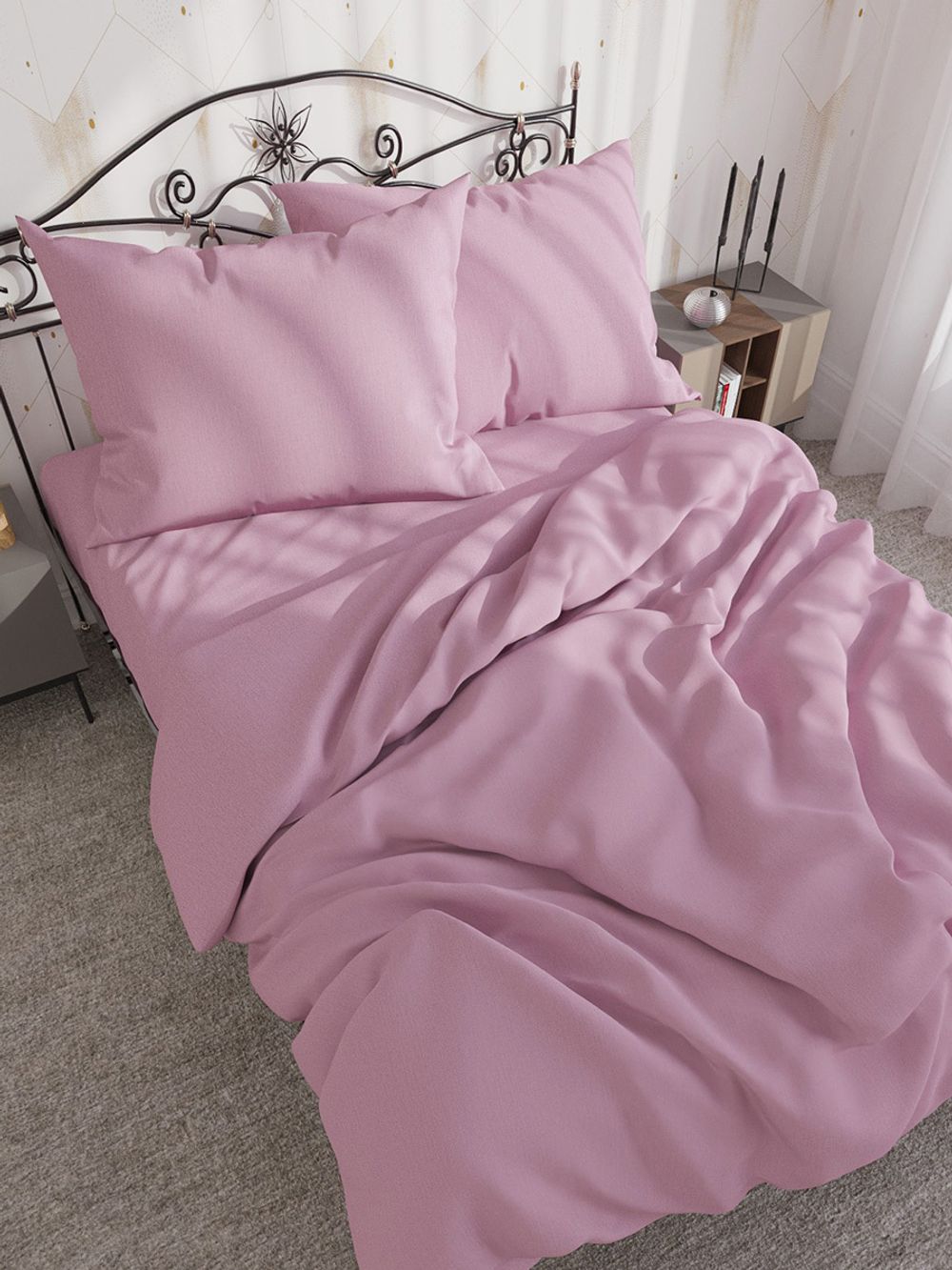 Комплект наволочек 2шт Сказка "Roseo" 70х70 см, поплин