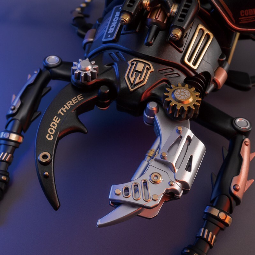 Штурмовой жук (Stag Beetle) от ROKR - конструктор, сборная механическая модель, 3D пазл, 3d головоломка