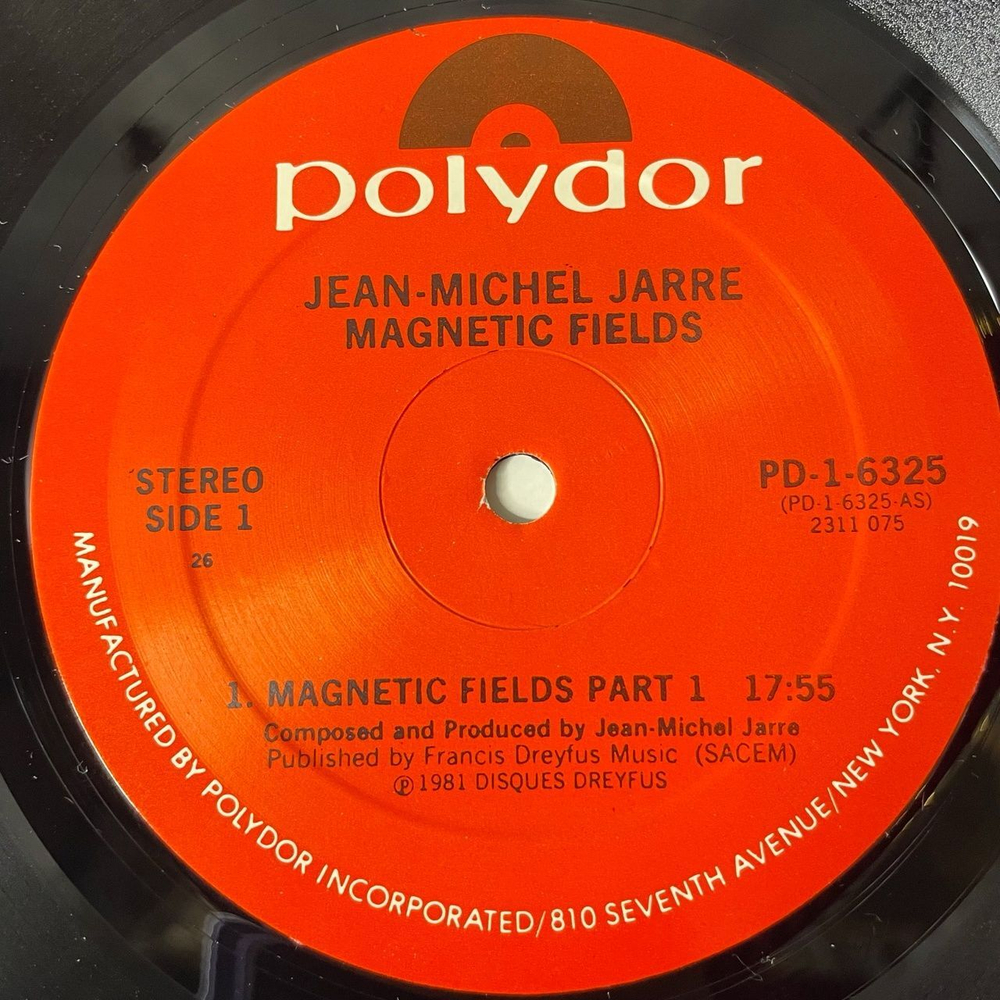 Винтажная виниловая пластинка LP Jean Michel Jarre Magnetic Fields (USA 1981)