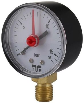 Фильтр промывной Tiemme 3130N 1/2" с манометром для тонкой очистки, 100 мкм