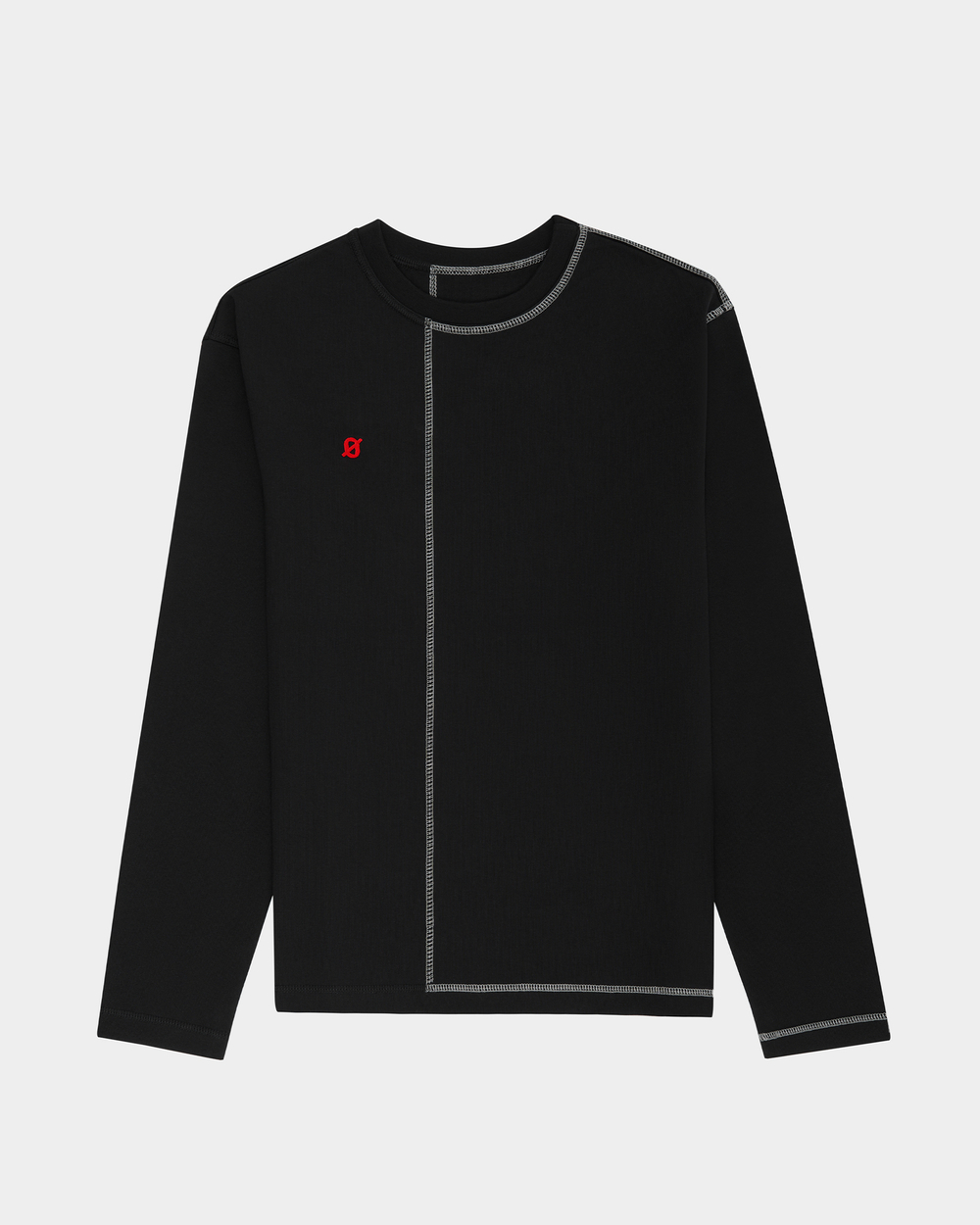 Лонгслив oversize черный