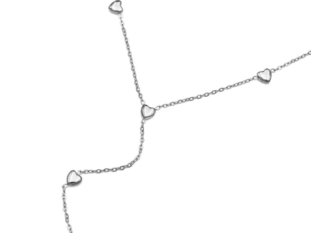 Колье Сердечки, сталь