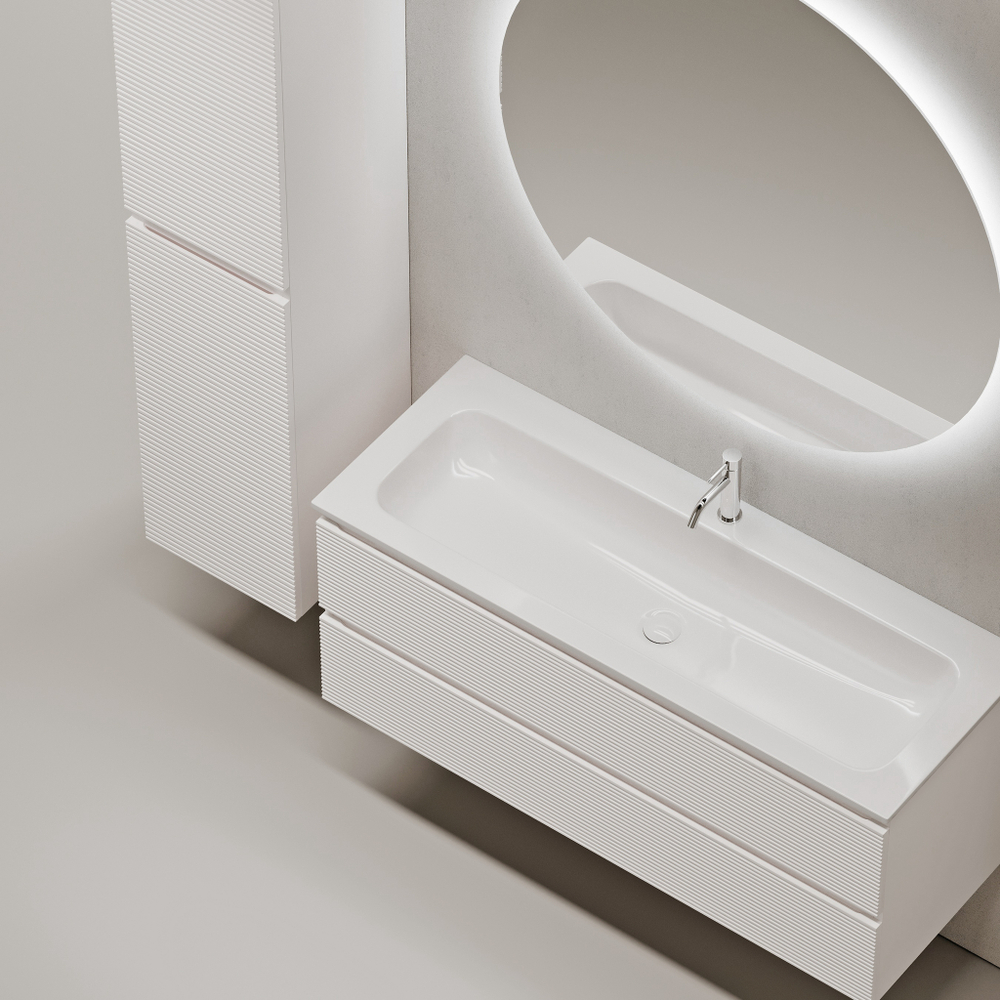 Тумба с раковиной Sancos Folk 120 см FL120W bianco