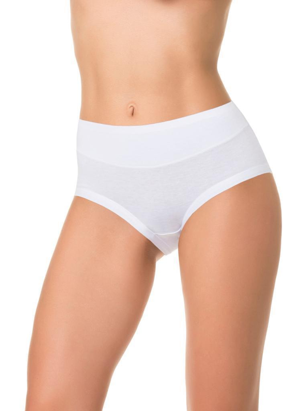 Трусы с высокой линией талии (Размер: 4X) (Цвет: белый)