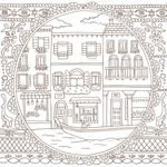 World Heritage Travel Over Time. Coloring Book