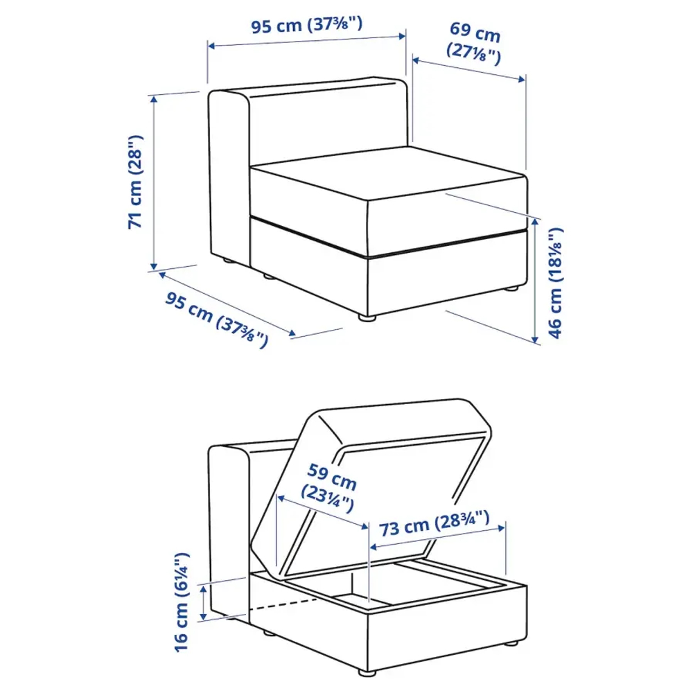 Кресло - IKEA JÄTTEBO/JATTEBO,  95х95х71 см, бежевый, ЙЕТТЕБО/ЯТТЕБО ИКЕА
