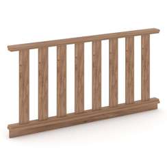 Kodex Барьер для зала суда KD.BZ-17 Дуб Табак 1700*100*850