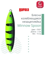 Блесна для рыбалки колебалка Minnow Spoon, 8см, 22гр
