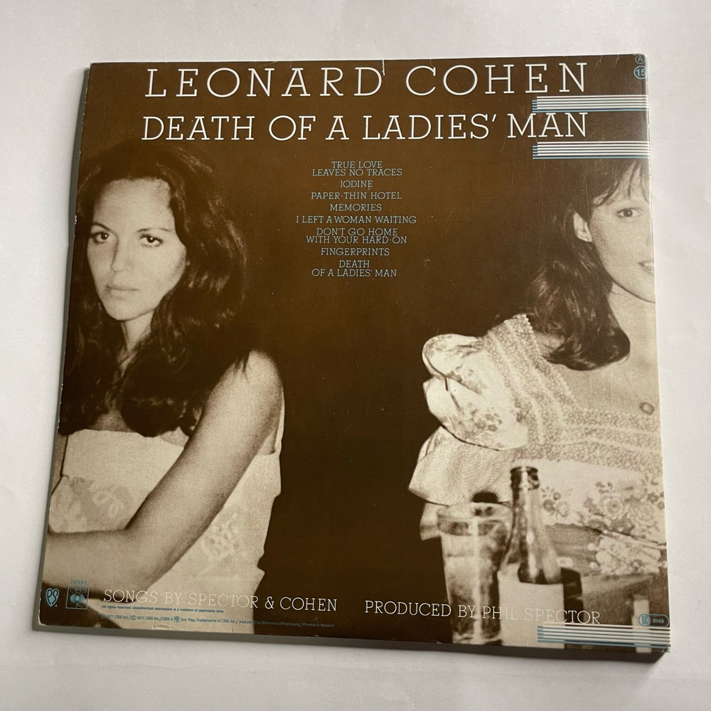 Винтажная виниловая пластинка LP Leonard Cohen Death Of A Ladies' Man (Нидерланды 1977)