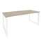 Onix Direct Стол рабочий руководителя на О-образном м/к O.MO-SRR-5.8 Дуб Аттик/Металл Белый 1780*800