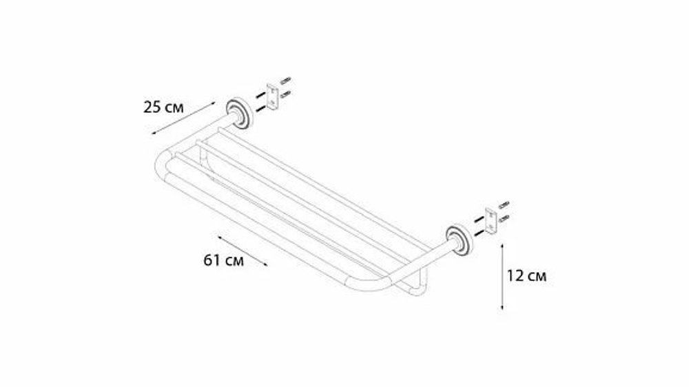 "ANTIK" Полка для полотенец FX-61115 (к/к 5)