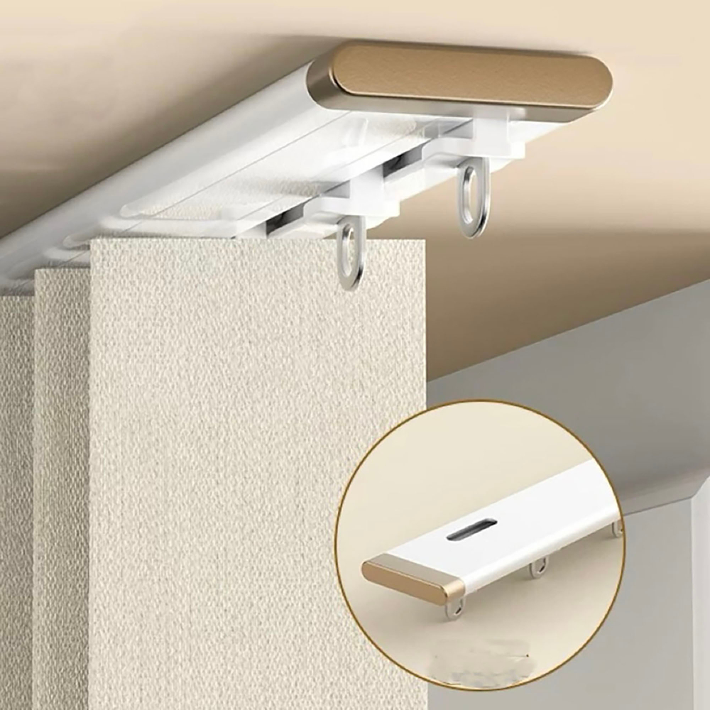 Ультратонкий алюминиевый карниз для штор, потолочный