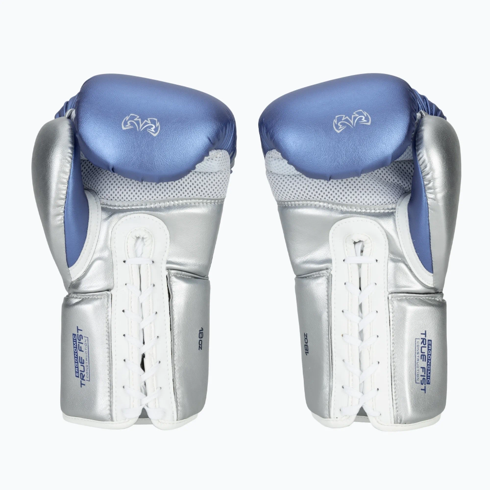 Боксёрские перчатки Rival RS100 Professional blue/silver