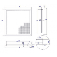 Диффузор потолочный сотовый ПР-СОТ35 595х595