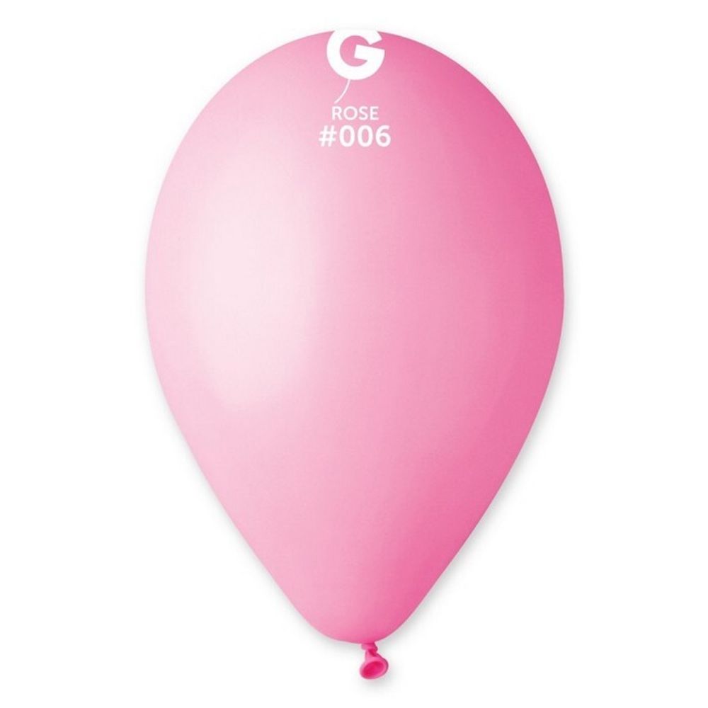 Воздушные шары Gemar, цвет 006 пастель, розовый, 100 шт. размер 10&quot;