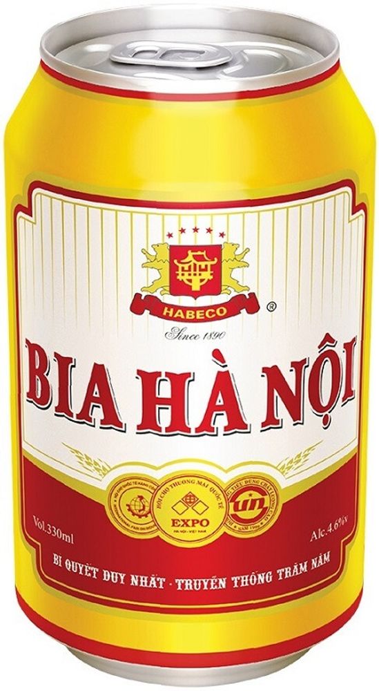 Пиво светлое Ha Noi 0.33 банка - 6 шт