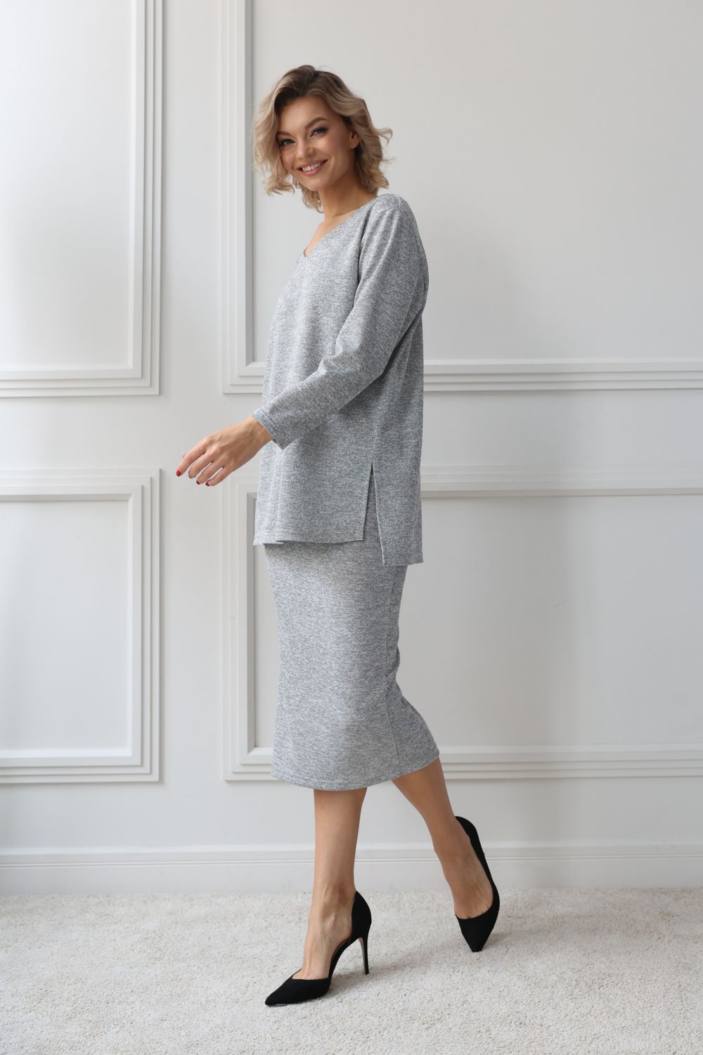 Свитер свободного кроя, 11.06.026.03.А255/50-52 Look Like Cat (Акция)