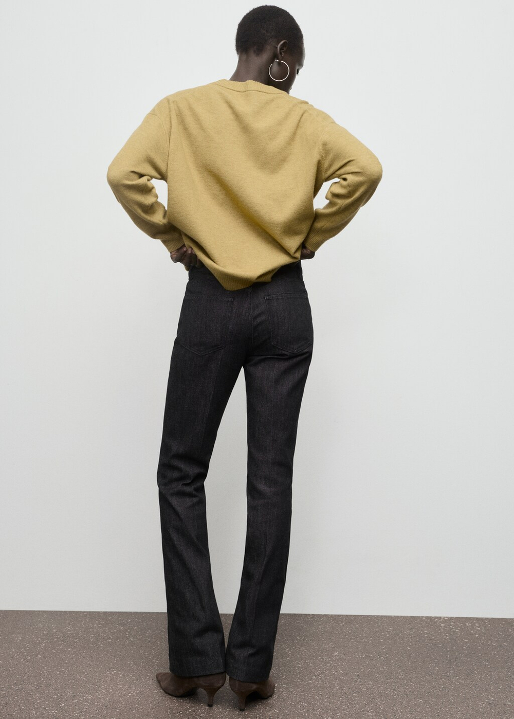 Джинсы flare средней посадки