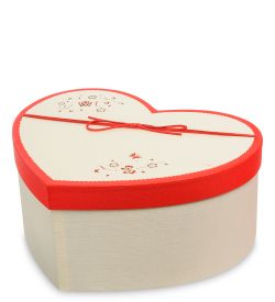 WF-93/3-B Коробка «Сердце» цв.беж./красн.